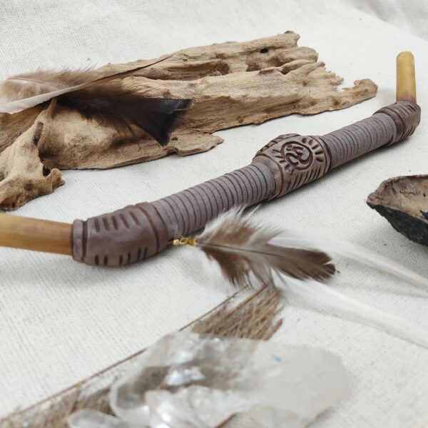 Energy - Shamanic tepi ceremonial pipe for rapé